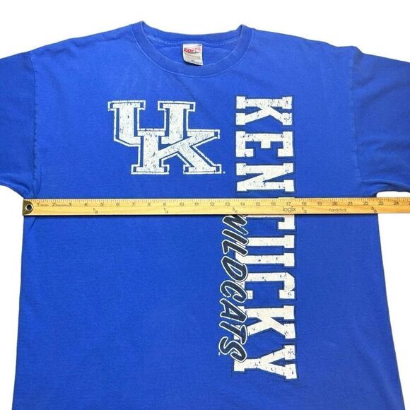 Vintage Kentucky Wildcats T Shirt Mens XL Blue Y2K NCAA Sec Basketball Football - Picture 10 of 10